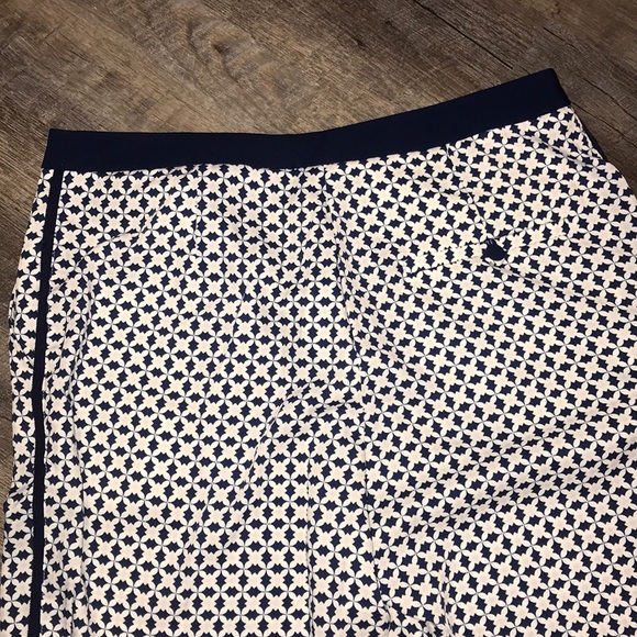 H&M Navy/white/pink geometric pants ▪️sz 10 - Picture 6 of 8